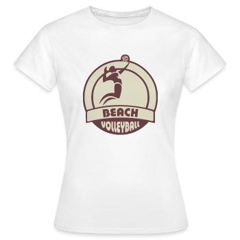 beach volleyball - Frauen T-Shirt - Weiß - Vorne - AI Model Female 172 dark (172cm)