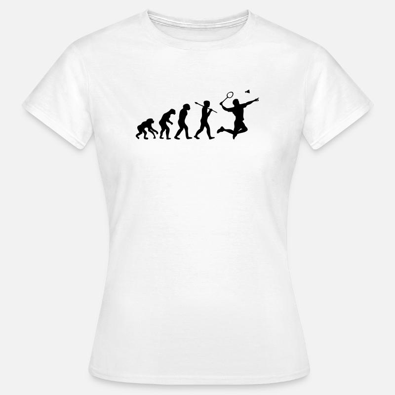 badminton evolution - Women's T-Shirt - white