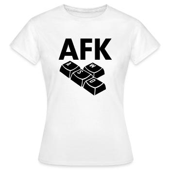 keyboard - Women's T-Shirt - white - Front - AI Model Female 172 dark (172cm)