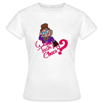CHOCO - T-shirt Femme - blanc - Devant - AI Model Female 172 dark (172cm)