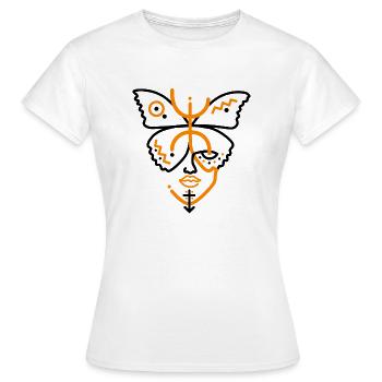 AMAZIGH FRAUENGESICHT - SYMBOL DER FREIHEIT - Frauen T-Shirt - Weiß - Vorne - AI Model Female 172 dark (172cm)