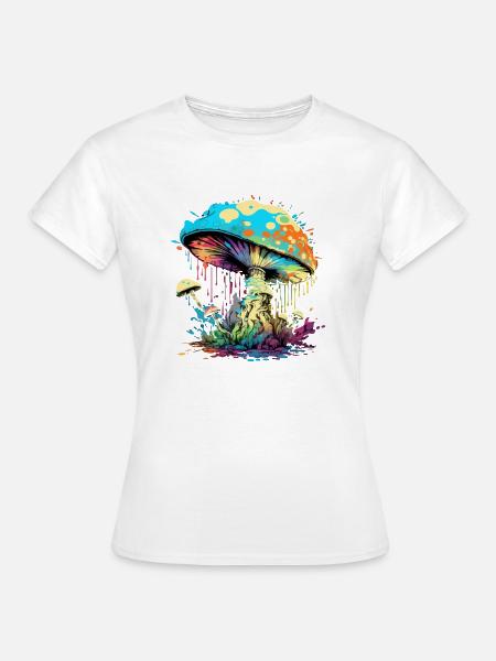Psychedelischer Pilz - Frauen T-Shirt - Weiß