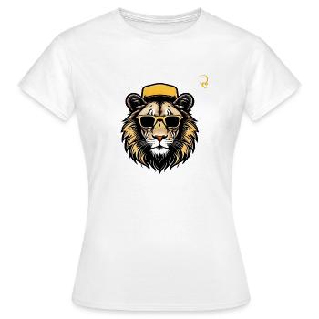 LÖWE! - Frauen T-Shirt - Weiß - Vorne - AI Model Female 172 dark (172cm)