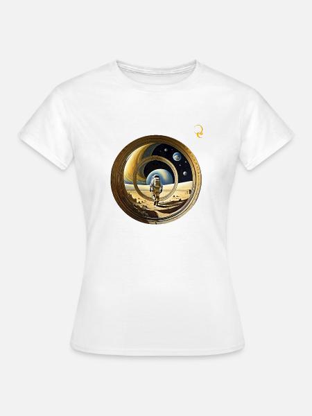 FENSTER ZUM WELTRAUM - Frauen T-Shirt - Weiß
