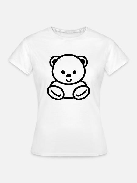 Teddybär - Frauen T-Shirt - Weiß