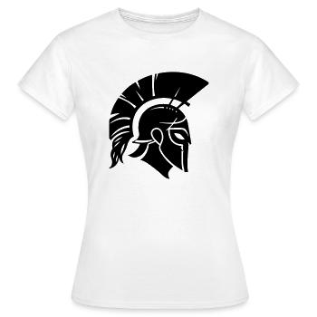 Sparta Guerrier Spartan - T-shirt Femme - blanc - Devant - AI Model Female 172 dark (172cm)