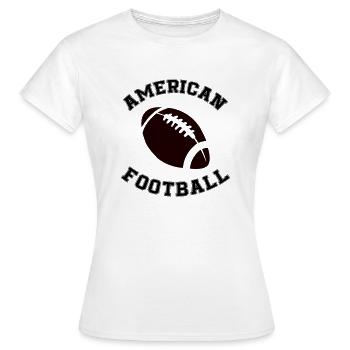 Football américain - T-shirt Femme - blanc - Devant - AI Model Female 172 dark (172cm)