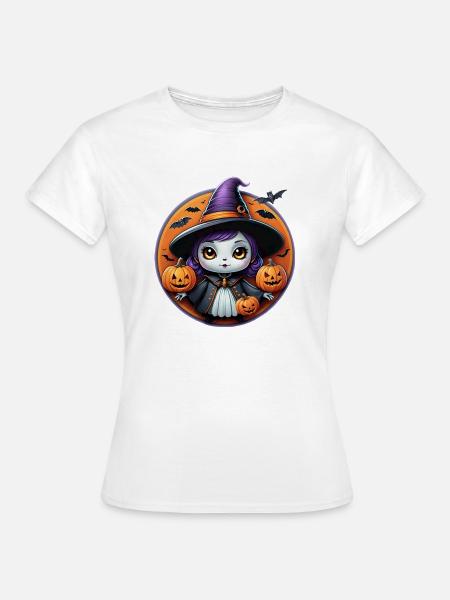 Halloween-Hexe - Frauen T-Shirt - Weiß
