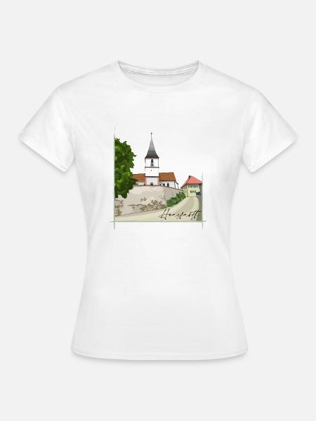 Hainsfarth // Illustration - Frauen T-Shirt - Weiß