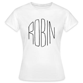 Robin - Frauen T-Shirt - Weiß - Vorne - AI Model Female 172 dark (172cm)