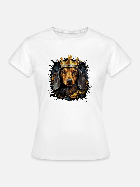 hund dackel tier - Frauen T-Shirt - Weiß
