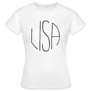Lisa - T-shirt Femme - blanc - Devant - AI Model Female 172 dark (172cm)