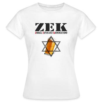 Zoigl Einsatz Kommando - Frauen T-Shirt - Weiß - Vorne - AI Model Female 172 dark (172cm)