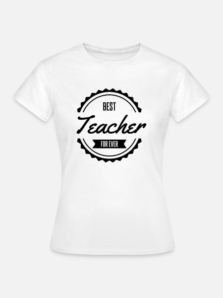 best teacher prof anglais - T-shirt Femme - blanc