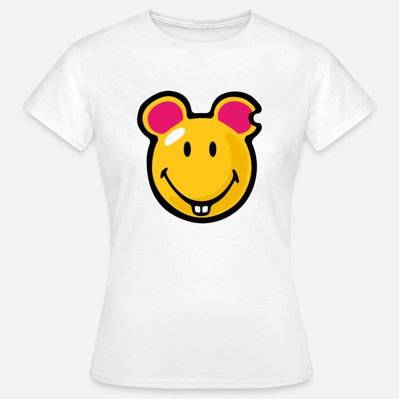 Smiley Mouse - Women's T-Shirt - white