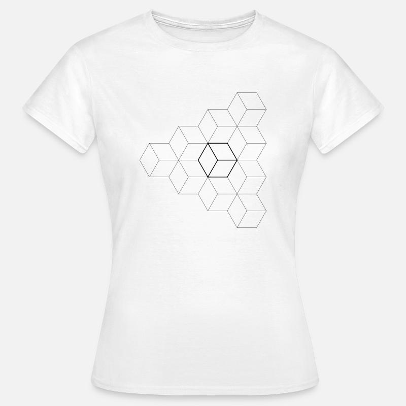 Triangle Cubes - Women's T-Shirt - white