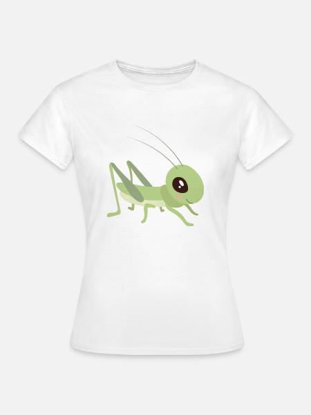 Sprinkhaan - Sprinkhaan - Vrouwen T-shirt - wit
