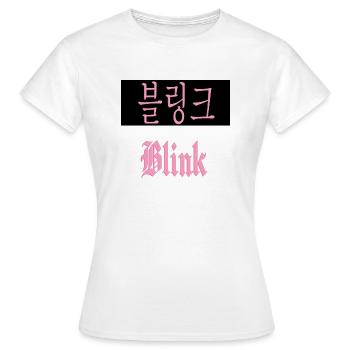 Blink fandom - Women's T-Shirt - white - Front - AI Model Female 172 dark (172cm)