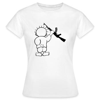 Handala, Hanthala, حنظلة - Women's T-Shirt - white - Front - AI Model Female 172 dark (172cm)