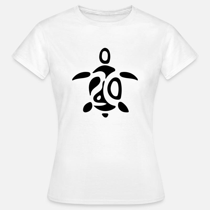 Vintage Tribal Turtle - Women's T-Shirt - white