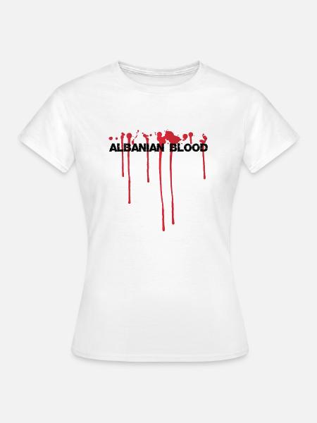 Albanian Blood - Frauen T-Shirt - Weiß