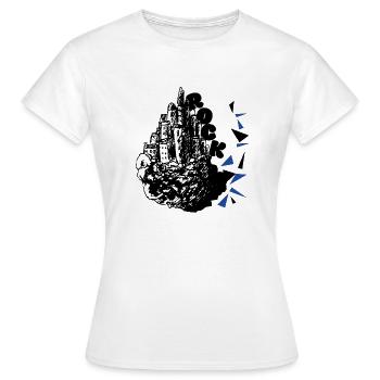 Fels - Frauen T-Shirt - Weiß - Vorne - AI Model Female 172 dark (172cm)
