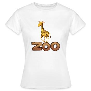 Safari Zoo Animal Safari Zoo - T-shirt Femme - blanc - Devant - AI Model Female 172 dark (172cm)