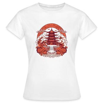Folklore chinois - T-shirt Femme - blanc - Devant - AI Model Female 172 dark (172cm)