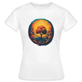Arbre spirituel - T-shirt Femme - blanc - Devant - AI Model Female 172 dark (172cm)