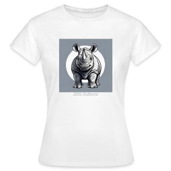 Rhinoceros "XXL Unicorn" - Women's T-Shirt - white - Front - AI Model Female 172 dark (172cm)
