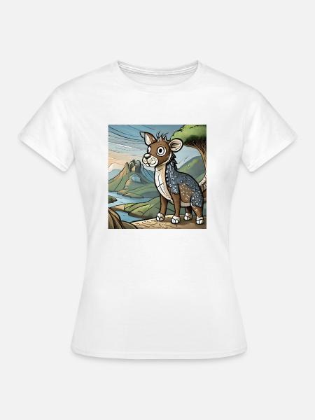 Lustiger Tier - Frauen T-Shirt - Weiß
