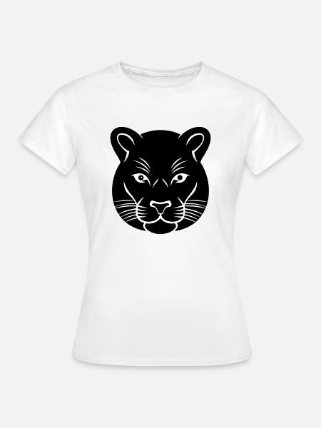 Kopf des Panthers - Frauen T-Shirt - Weiß