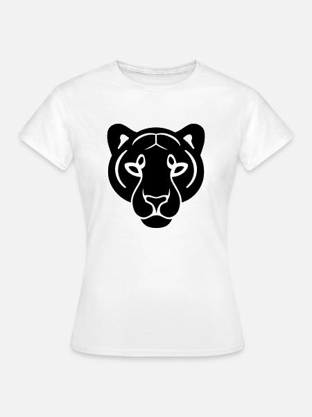 Kopf des Panthers - Frauen T-Shirt - Weiß