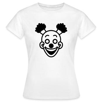 Clown - Frauen T-Shirt - Weiß - Vorne - AI Model Female 172 dark (172cm)