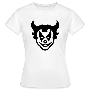 Clown - T-shirt Femme - blanc - Devant - AI Model Female 172 dark (172cm)