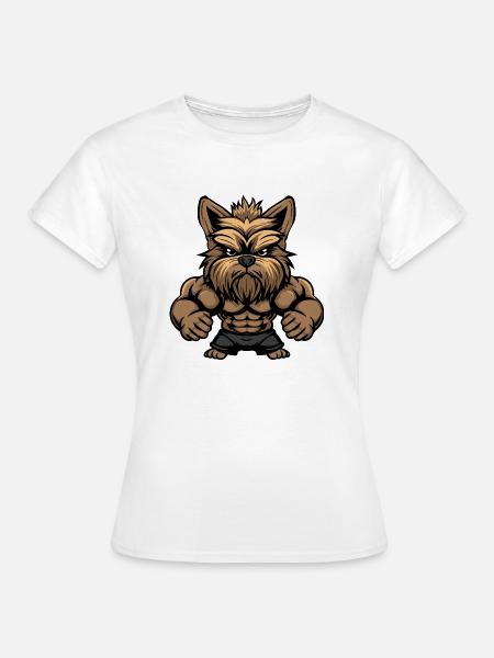 dog wauwau - Frauen T-Shirt - Weiß