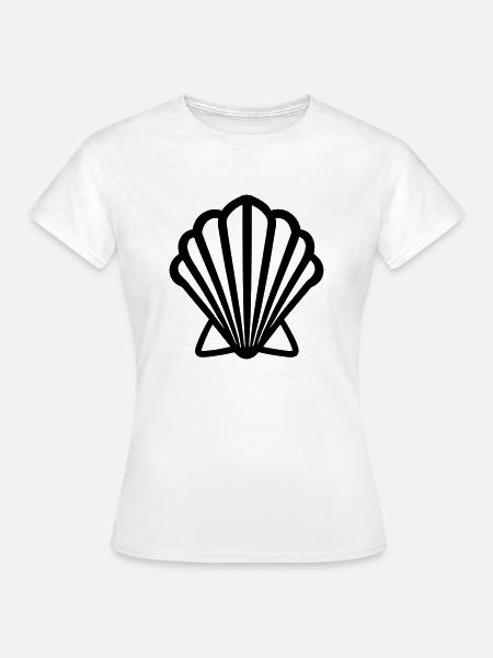Muschel - Frauen T-Shirt - Weiß
