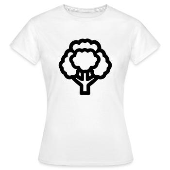 brocoli - T-shirt Femme - blanc - Devant - AI Model Female 172 dark (172cm)