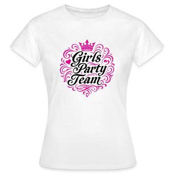 Équipe de fête entre filles - T-shirt Femme - blanc - Devant - AI Model Female 172 dark (172cm)