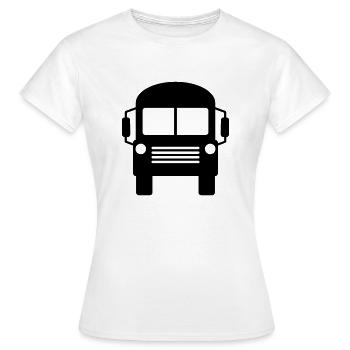 bus - T-shirt Femme - blanc - Devant - AI Model Female 172 dark (172cm)
