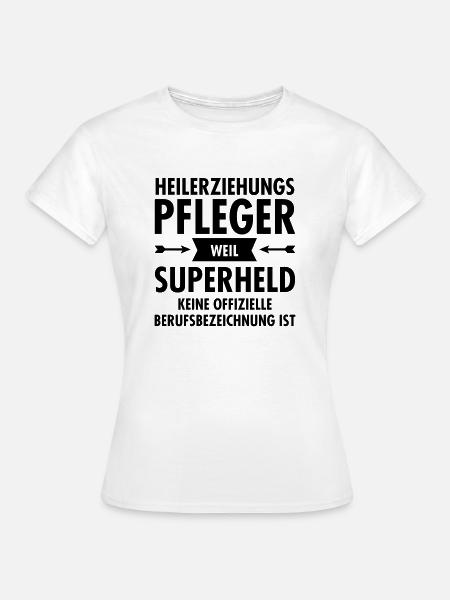 Heilerziehungspfleger - Superheld - Frauen T-Shirt - Weiß