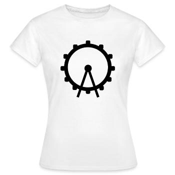 Riesenrad - Frauen T-Shirt - Weiß - Vorne - AI Model Female 172 dark (172cm)