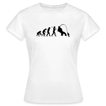 Entwicklung Fischer - Frauen T-Shirt - Weiß - Vorne - AI Model Female 172 dark (172cm)