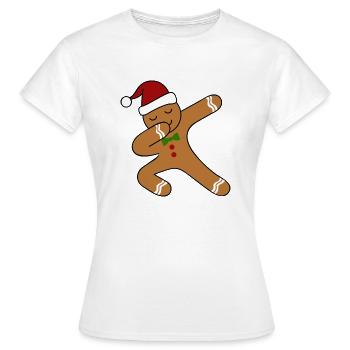 Dubbing gingerbread - Women's T-Shirt - white - Front - AI Model Female 172 dark (172cm)
