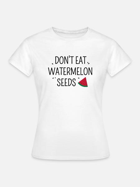 Watermelon Seeds Schwangerschaft - Frauen T-Shirt - Weiß