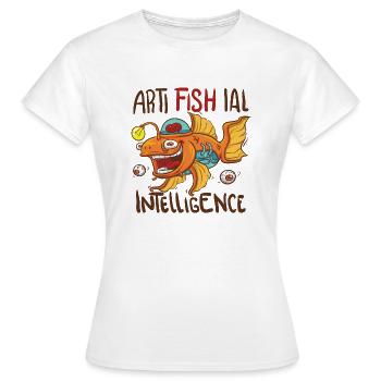 Intelligence artificielle - AI | ..AI - T-shirt Femme - blanc - Devant - AI Model Female 172 dark (172cm)
