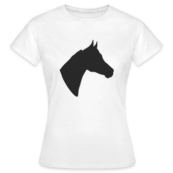 Araber Pferdekopf Vollblut - Frauen T-Shirt - Weiß - Vorne - AI Model Female 172 dark (172cm)
