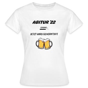 ABI 22 - Frauen T-Shirt - Weiß - Vorne - AI Model Female 172 dark (172cm)
