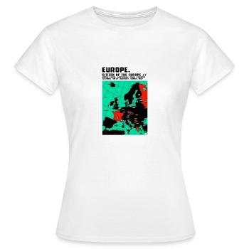 EUROPE - T-shirt Femme - blanc - Devant - AI Model Female 172 dark (172cm)