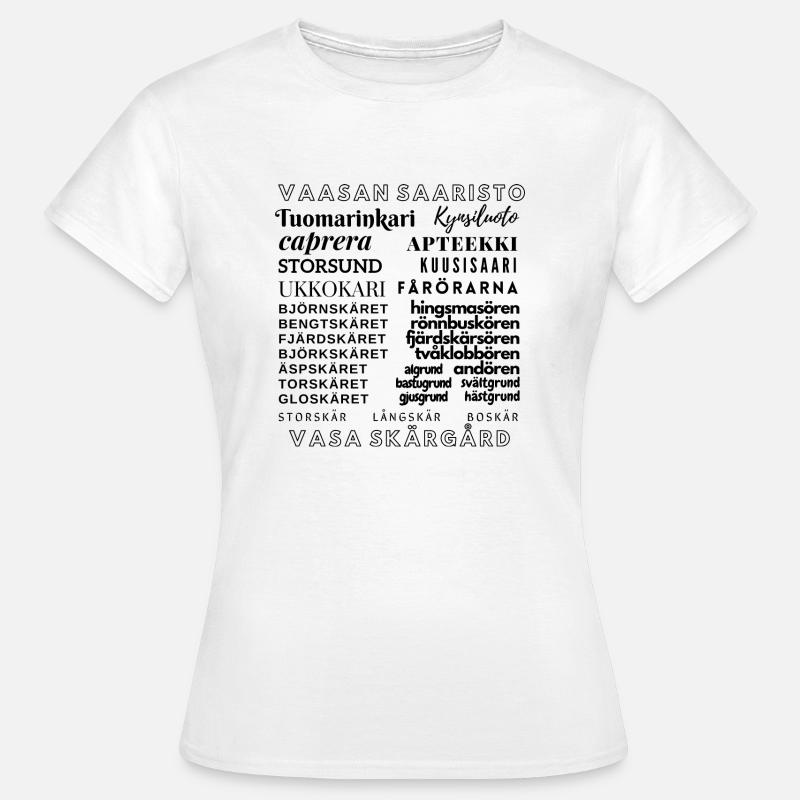 VAASAN SAARISTO - VASA SKÄRGÅRD - Naisten t-paita - valkoinen